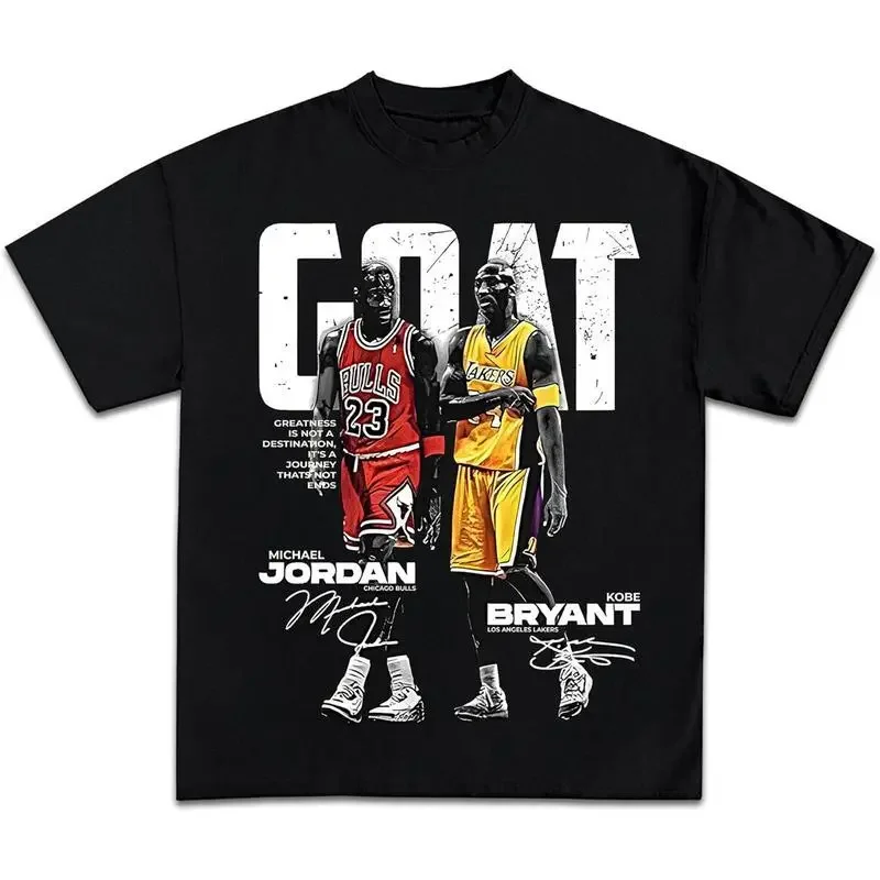 Acid Wash Vintage Graphic T Shirt - Goat MJ en Kb Bryant Casual