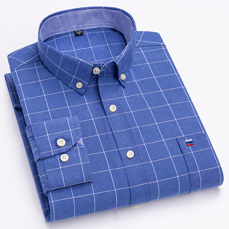 100% Puur Katoenen Oxford Mann - Oxford Cotton Casual Shirt Business recensie en prijs