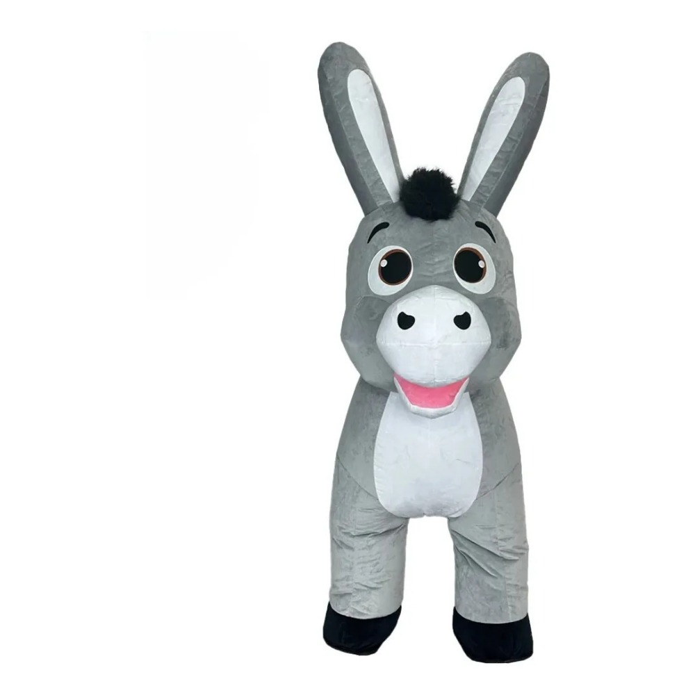 Opblaasbaar grijs ezel mascott - Suits recensie en prijs