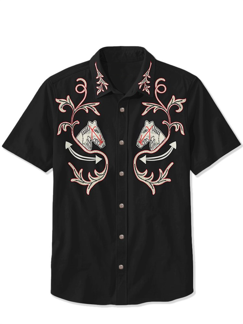 Herenoverhemd Retro Korte Mouw - Vintage Hawaiian Floral Shirt recensie en prijs