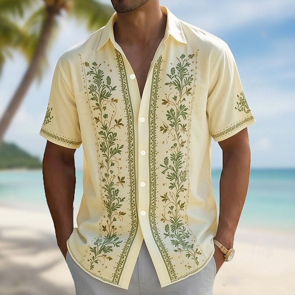 Heren overhemd met 3D-print, H - Vintage Hawaiian Floral Shirt recensie en prijs